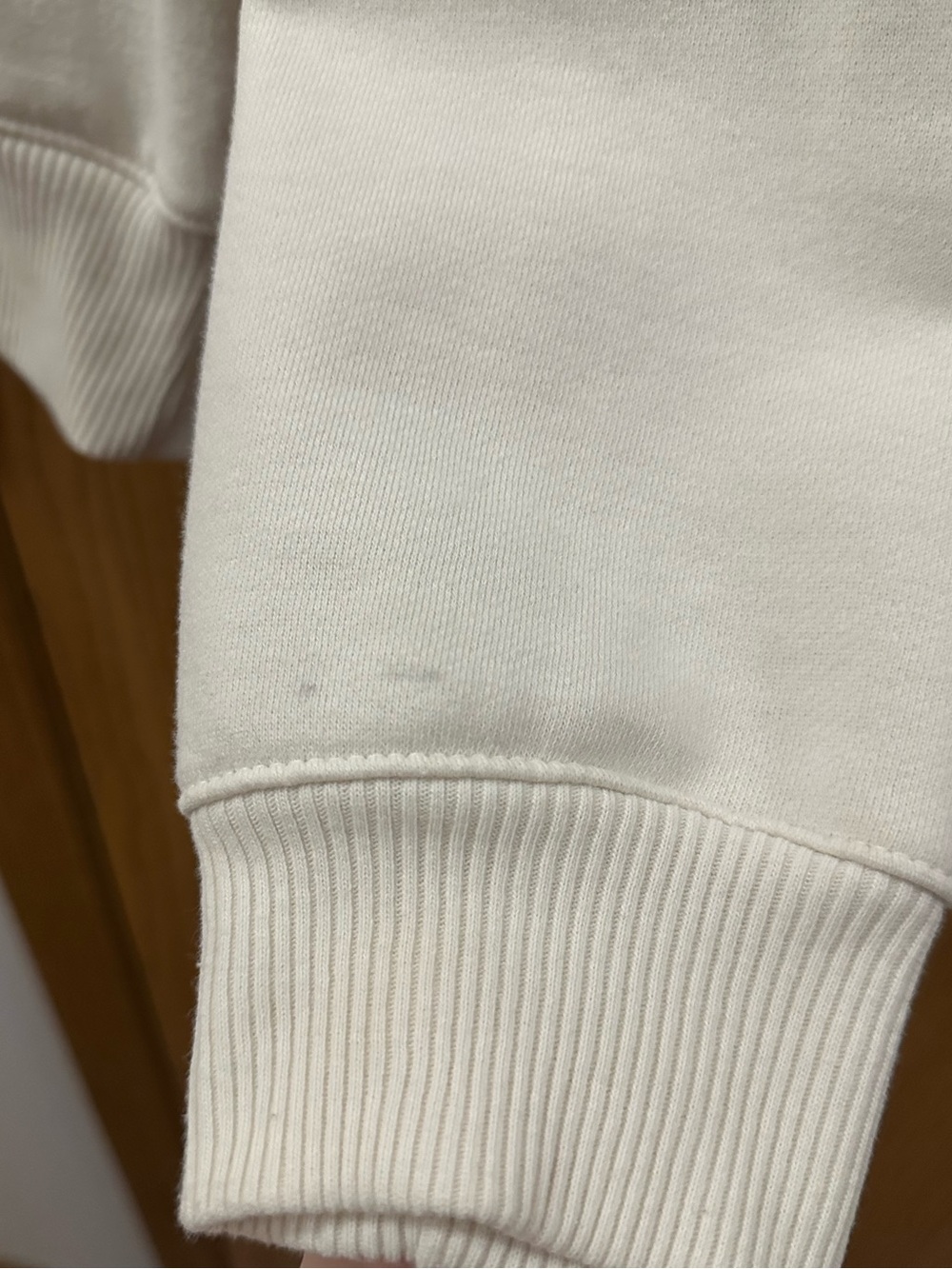 Half-Zip Soft Essential Pullover Sweater- Cream - Picture 5 of 5